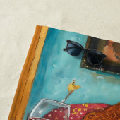 Een gezellige avond met kinderloze kattendame strandlaken (In situ)