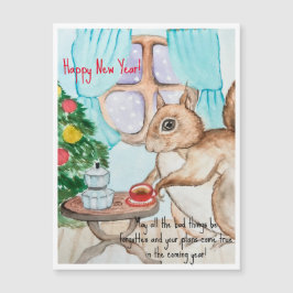 Een gezellige tekening van een schattige eekhoorn