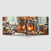 Een gezellige winterscène bij de warme open haard gastenboek (Volledig)