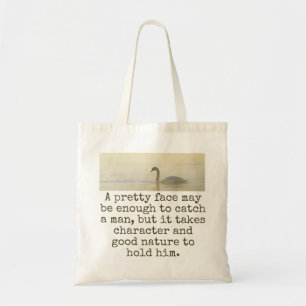Een gezicht kan genoeg zijn - een schoonheidscita tote bag