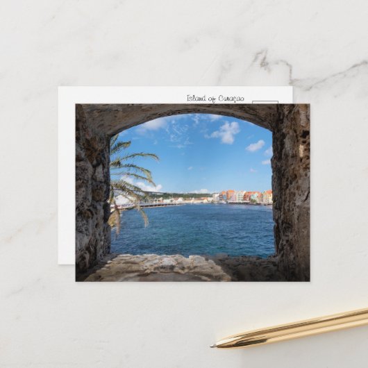 Een gezicht op Curaçao Briefkaart (Voorkant / Achterkant in situ)
