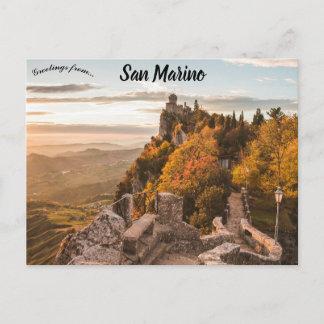 Een gezicht op San Marino Briefkaart