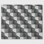 Een gezicht van de vierzijdige piramide in de cadeaupapier (Vlak)