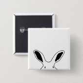EEN GEZICHT VIERKANTE BUTTON 5,1 CM (Voorkant /achterkant)