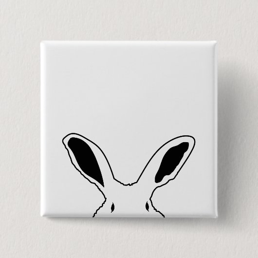EEN GEZICHT VIERKANTE BUTTON 5,1 CM (Voorkant)