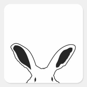 EEN GEZICHT VIERKANTE STICKER