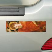 Een gezichtsvermogen van Fiametta (Roodharige Vrou Bumpersticker (Op auto)
