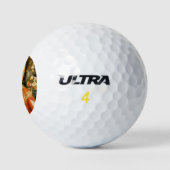 Een gezichtsvermogen van Fiametta (Roodharige Vrou Golfballen (Logo)