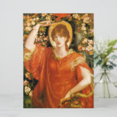 Een gezichtsvermogen van Fiametta (Roodharige Vrou Kaart (Staand voorkant)