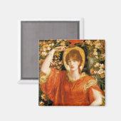 Een gezichtsvermogen van Fiametta (Roodharige Vrou Magneet (Voorkant / Achterkant)