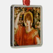 Een gezichtsvermogen van Fiametta (Roodharige Vrou Metalen Ornament (Rechts)