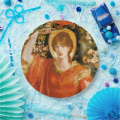 Een gezichtsvermogen van Fiametta (Roodharige Vrou Papieren Bordje (Feest)