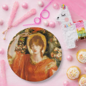 Een gezichtsvermogen van Fiametta (Roodharige Vrou Papieren Bordje (Feest)