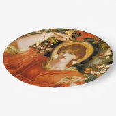 Een gezichtsvermogen van Fiametta (Roodharige Vrou Papieren Bordje (Gekanteld)