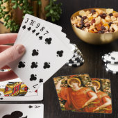 Een gezichtsvermogen van Fiametta (Roodharige Vrou Pokerkaarten (Insitu)