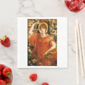 Een gezichtsvermogen van Fiametta (Roodharige Vrou Servet (Insitu)