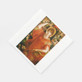 Een gezichtsvermogen van Fiametta (Roodharige Vrou Servet (Hoek)