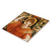 Een gezichtsvermogen van Fiametta (Roodharige Vrou Tegeltje (Zijkant)