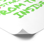 Een gezonde buitenkant begint van binnenuit poster (Hoek)