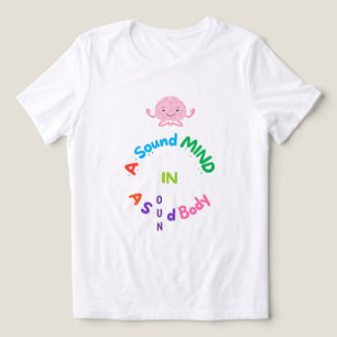 Een Gezonde Geest in een Gezond Lichaam Schattige  Tri-Blend Shirt