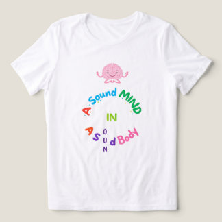 Een Gezonde Geest in een Gezond Lichaam Schattige  Tri-Blend Shirt