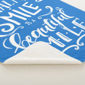 Een gezonde glimlach is een mooie glimlach sherpa deken (3/4)