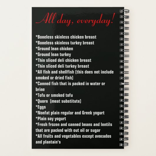 Een gezonde levensstijl planner (Achterkant)