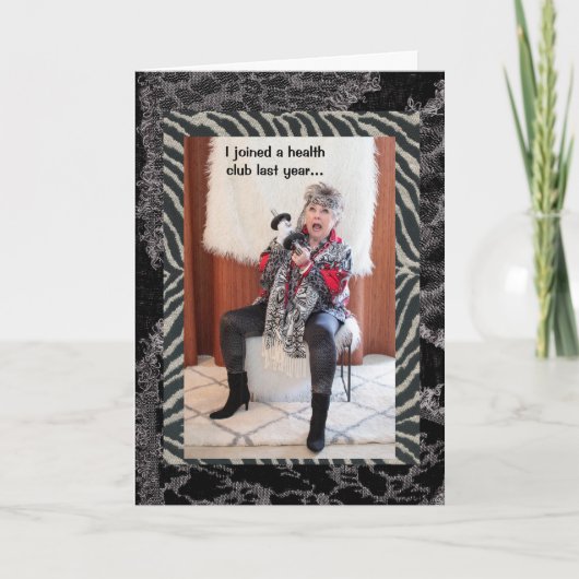 Een gezondheidsclub aansluiten betekent echt daarh kaart (Voorkant)