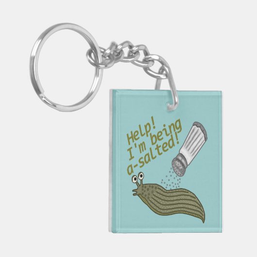 Een gezouten snoepje sleutelhanger (Voorkant Links)