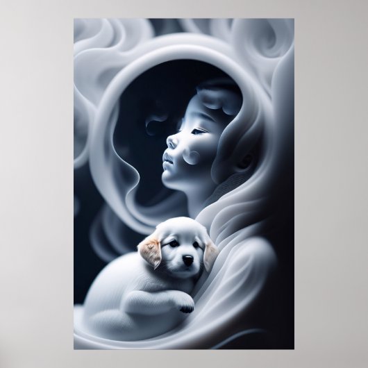 Een Ghost Girl en haar hond Poster (Voorkant)