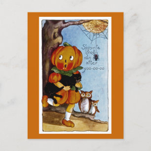 Een Ghost liep achter Yoo-oo-oo aan. Briefkaart