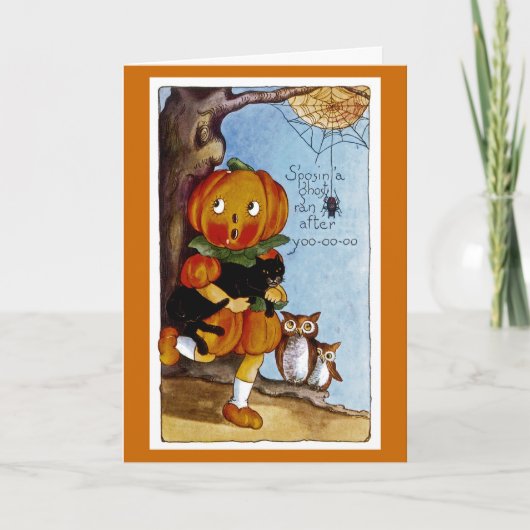 Een Ghost liep achter Yoo-oo-oo aan. Kaart (Voorkant)