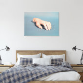 Een gietvorm van de hand van Frederic Chopin Canvas Afdruk (Insitu (Slaapkamer))