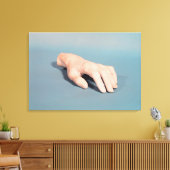 Een gietvorm van de hand van Frederic Chopin Canvas Afdruk (Insitu (Woonkamer))