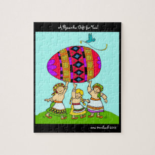 Een gift Pysanka voor u Oekraïens VolksArt. Legpuzzel
