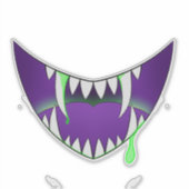 Een giftige glimlach sticker (Voorkant)