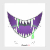 Een giftige glimlach sticker (Vel)