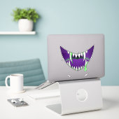Een giftige glimlach sticker (Laptop op bureau)