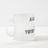 Een gigantische beker internetmeme sjabloon aangep matglas koffiemok (Links)