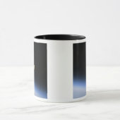 Een gigantische maan zichtbaar boven de atmosfeer  mok (Midden)