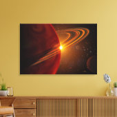 Een gigantische planeet rond de zonachtige ster 79 canvas afdruk (Insitu (Woonkamer))