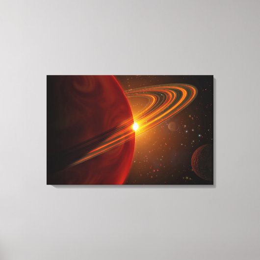 Een gigantische planeet rond de zonachtige ster 79 canvas afdruk (Voorkant)