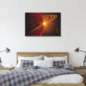 Een gigantische planeet rond de zonachtige ster 79 canvas afdruk (Insitu (Slaapkamer))