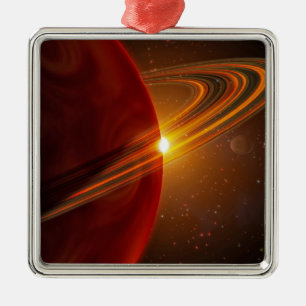Een gigantische planeet rond de zonachtige ster 79 metalen ornament