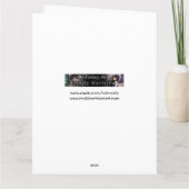 Een gigantische pompoen Halloween heksenkunst Kaart (Achterkant)