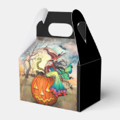 Een gigantische pompoen heks Halloween partij guns Bedankdoosjes (Voorkant Zijde)
