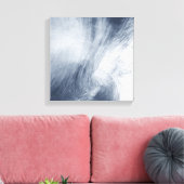 Een gigantische wolk zwaait boven het zee canvas afdruk (Insitu (Woonkamer))
