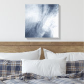 Een gigantische wolk zwaait boven het zee canvas afdruk (Insitu (Slaapkamer))