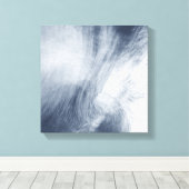 Een gigantische wolk zwaait boven het zee canvas afdruk (Insitu (Houten vloer))