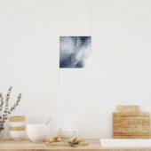 Een gigantische wolk zwaait boven het zee poster (Keuken)